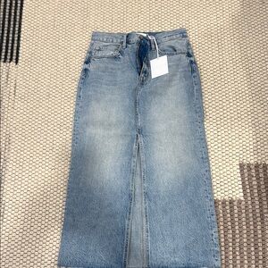 Women's Blue Denim Pistola Alice High Rise Jean Skirt